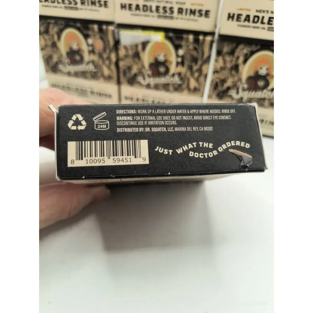 8 Dr Squatch Bar Soap Headless Rinse Halloween Zero Grit Limited Edition 5oz
